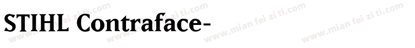 STIHL Contraface字体转换